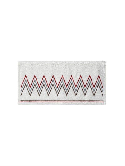 Zigzag Model Nakışlı Yüz Havlusu