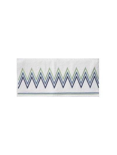 Zigzag Model Nakışlı Yüz Havlusu