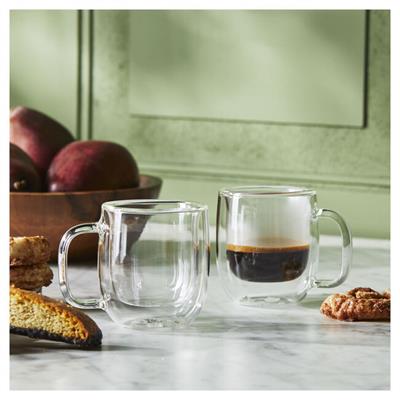 Zwıllıng 395001100 Çift Camlı Kulplu 2 Li Espresso Bardak Seti 80 Ml