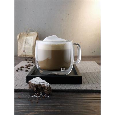Zwıllıng 395001130 Çift Camlı Kulplu 2 Li Cappucino Bardak Set 450 Ml