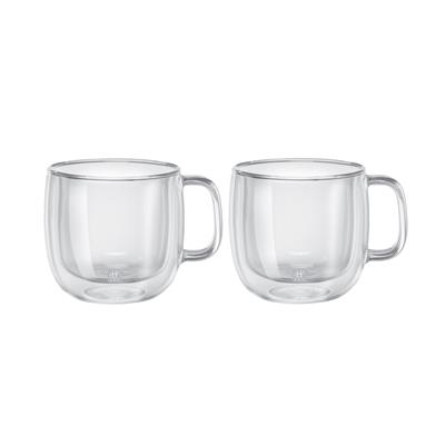 Zwıllıng 395001130 Çift Camlı Kulplu 2 Li Cappucino Bardak Set 450 Ml
