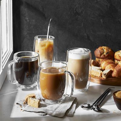 Zwıllıng 395001140 Çift Camlı Kulplu 2 Li Latte Macchiato Bardak Set 450 Ml