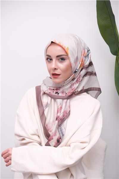 Renkli Karma Desen Dijital Soft Eşarp