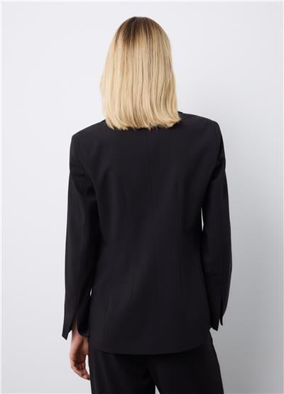 Astarlı Siyah Şık Regular Kalıp Blazer Ceket