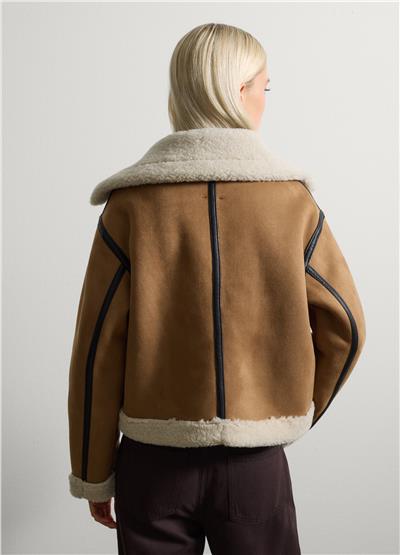 Astarlı Süet Görünümlü Ceket