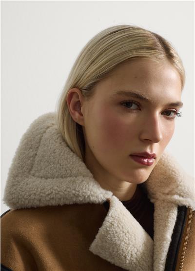 Astarlı Süet Görünümlü Ceket