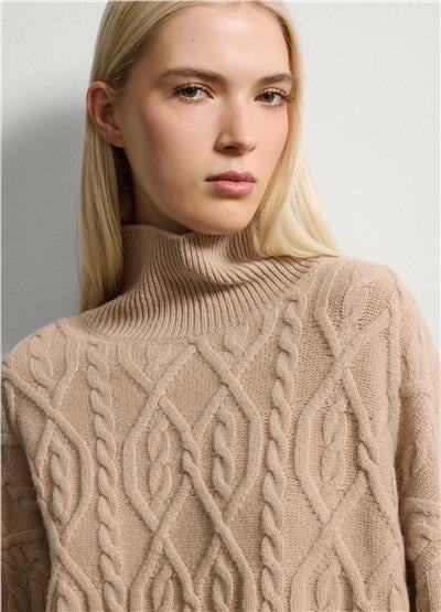 Bej Desenli Yün Kazak