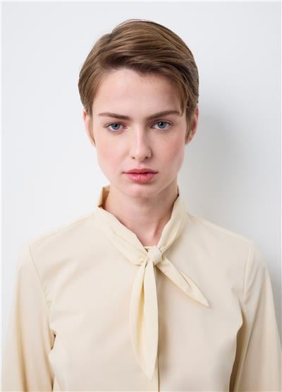 Bej Pamuk Yakalı Regular Fit Gömlek