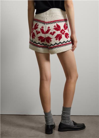 Bej Yün ve Alpaka Şort