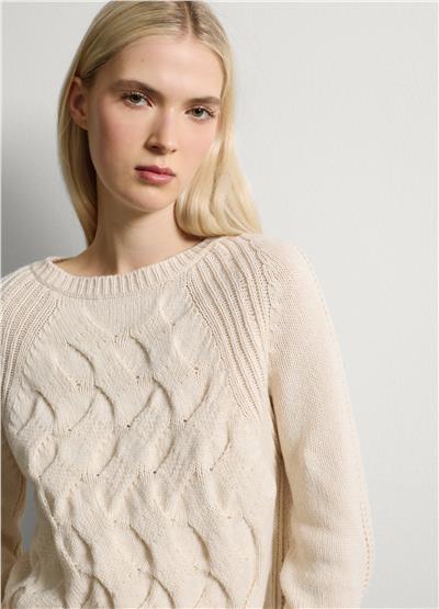 Bej Yün Ve Kaşmir Karışımlı Kazak