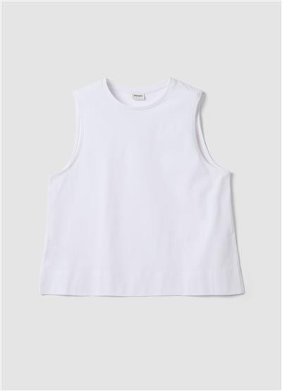 Beyaz Oversize Pamuk Atlet