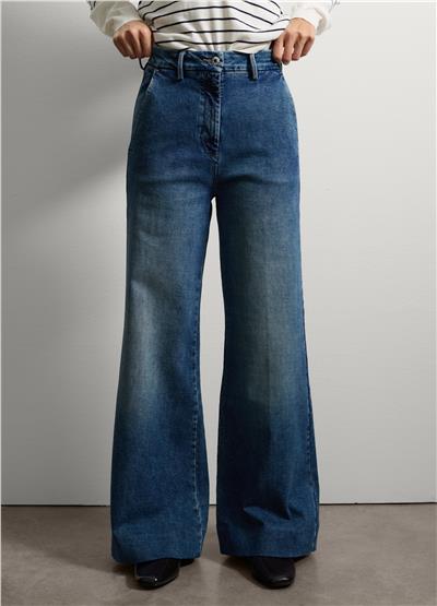 Bol Paça Mavi Kot Pantolon