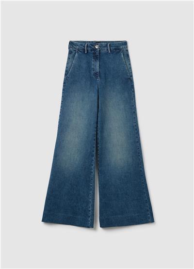 Bol Paça Mavi Kot Pantolon