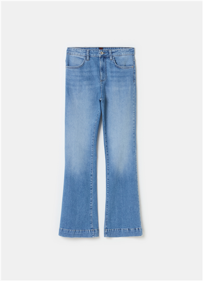 Bootcut Açık Mavi Kot Pantolon