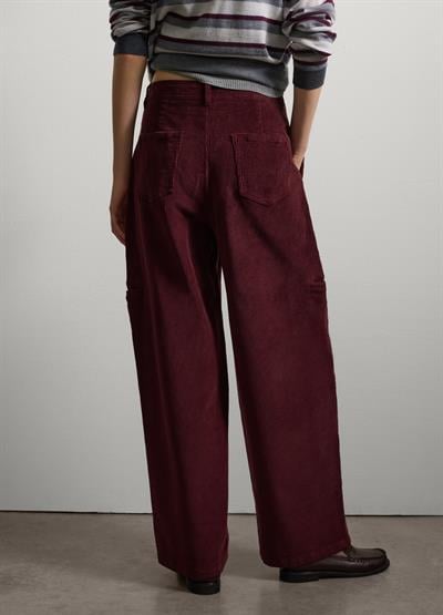 Bordo Kadife Pantolon