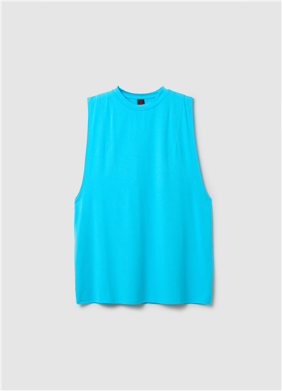 Boxy Fit Mavi Atlet