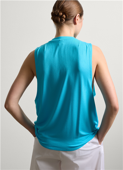 Boxy Fit Mavi Atlet