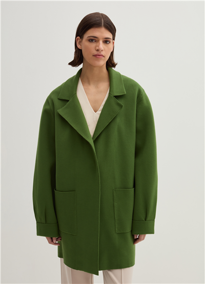 Cepli Oversize Yeşil Kaban