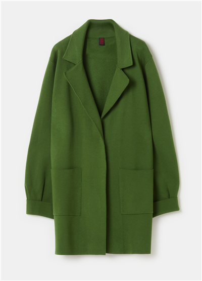 Cepli Oversize Yeşil Kaban