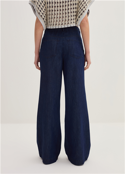 Denim Palazzo Pantolon