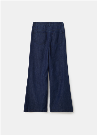 Denim Palazzo Pantolon