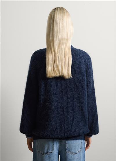 Düğmeli Lacivert Hırka