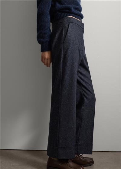 Lacivert Düz Kesim Pantolon