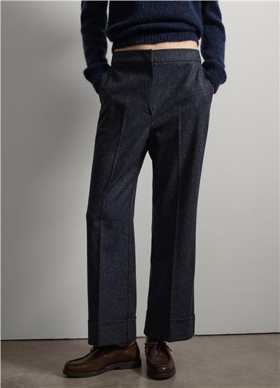 Lacivert Düz Kesim Pantolon