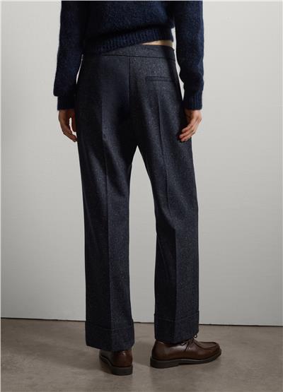 Lacivert Düz Kesim Pantolon