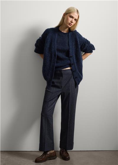 Lacivert Düz Kesim Pantolon