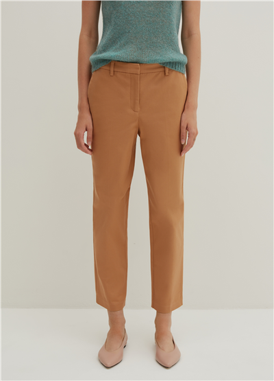 Esnek Fitilli Bej Chino Pantolon