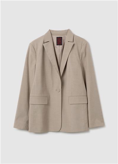 Esnek Kumaş Dar Kesim Blazer Ceket