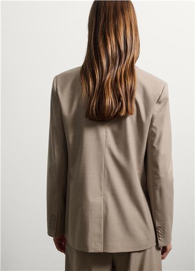 Esnek Kumaş Dar Kesim Blazer Ceket
