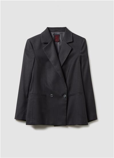 Esnek Kumaş Düz Kesim Blazer Ceket