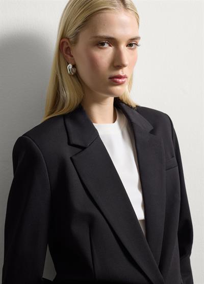 Esnek Kumaş Normal Kesim Blazer