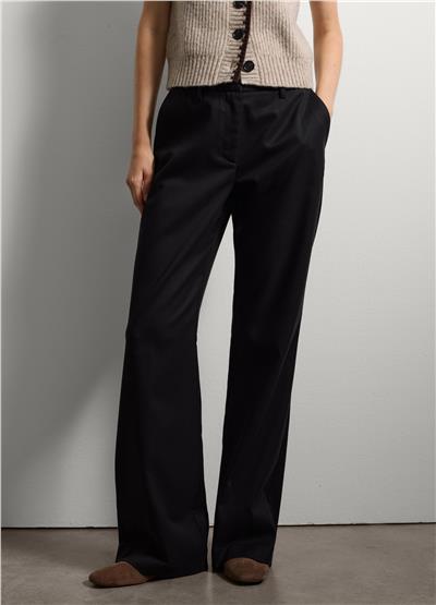 Esnek Kumaş Siyah Pantolon