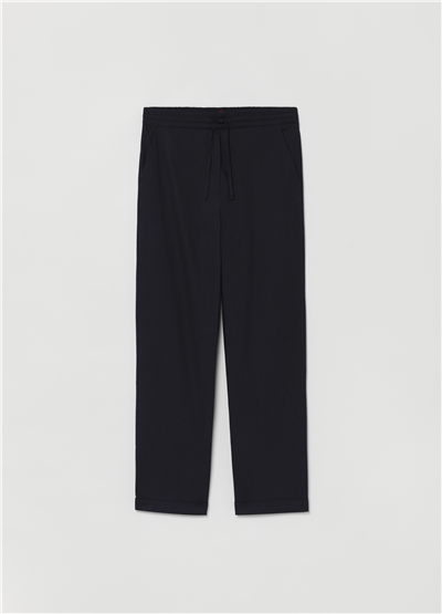 Esnek Pamuklu Siyah Jogger Pantolon