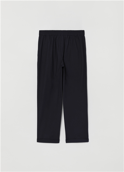 Esnek Pamuklu Siyah Jogger Pantolon
