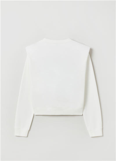 Geleneksel İşlemeli Bol Kesim Sweatshirt