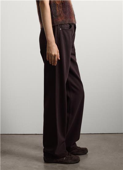 Geniş Paça Saf Pamuklu Pantolon