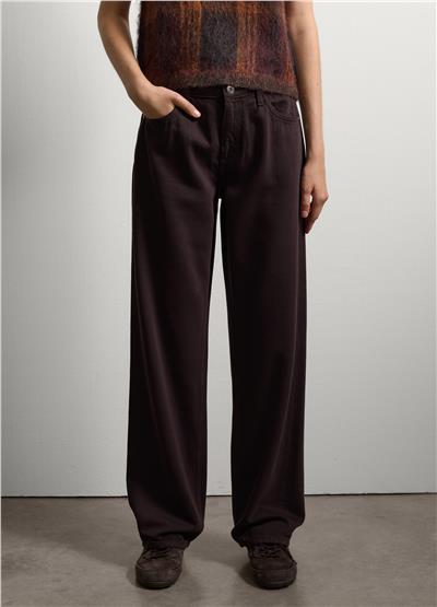 Geniş Paça Saf Pamuklu Pantolon