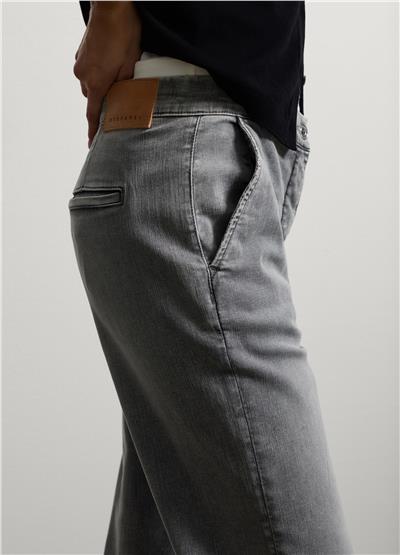 Gri Kot Regular Kalıp Kot Pantolon