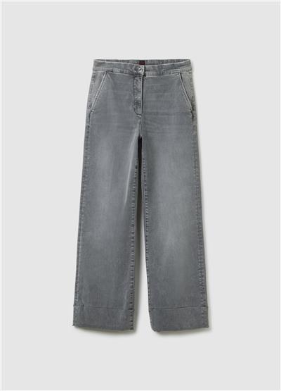 Gri Kot Regular Kalıp Kot Pantolon