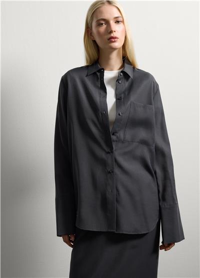 Gri Regular Kalıp Gömlek