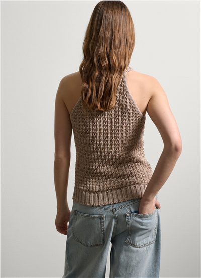 Halter Yaka Bej Atlet