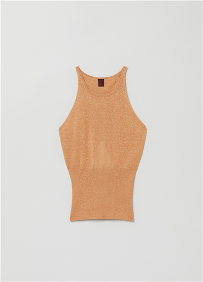 Halter Yaka Lureks Bej Atlet