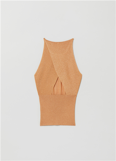 Halter Yaka Lureks Bej Atlet