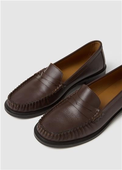 Kadın Kahverengi Mokasen Ayakkabılar