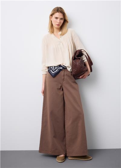 Kahverengi Espadril Tarzı Bantlı Ayakkabı