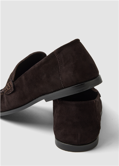 Kahverengi Hakiki Deri Loafer